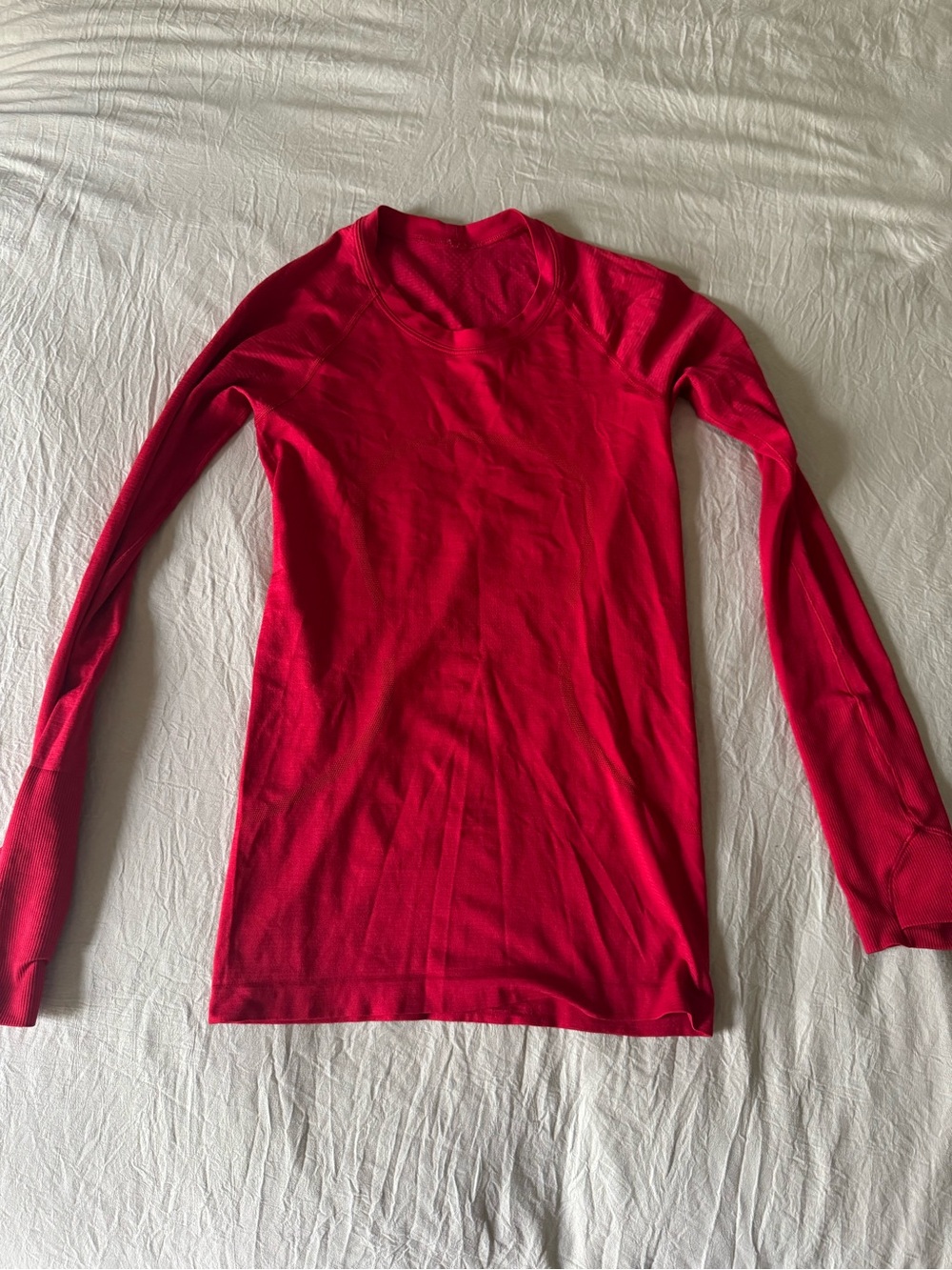 lululemon athletica Red Long-Sleeve Crew Tee - Picture 3 of 4